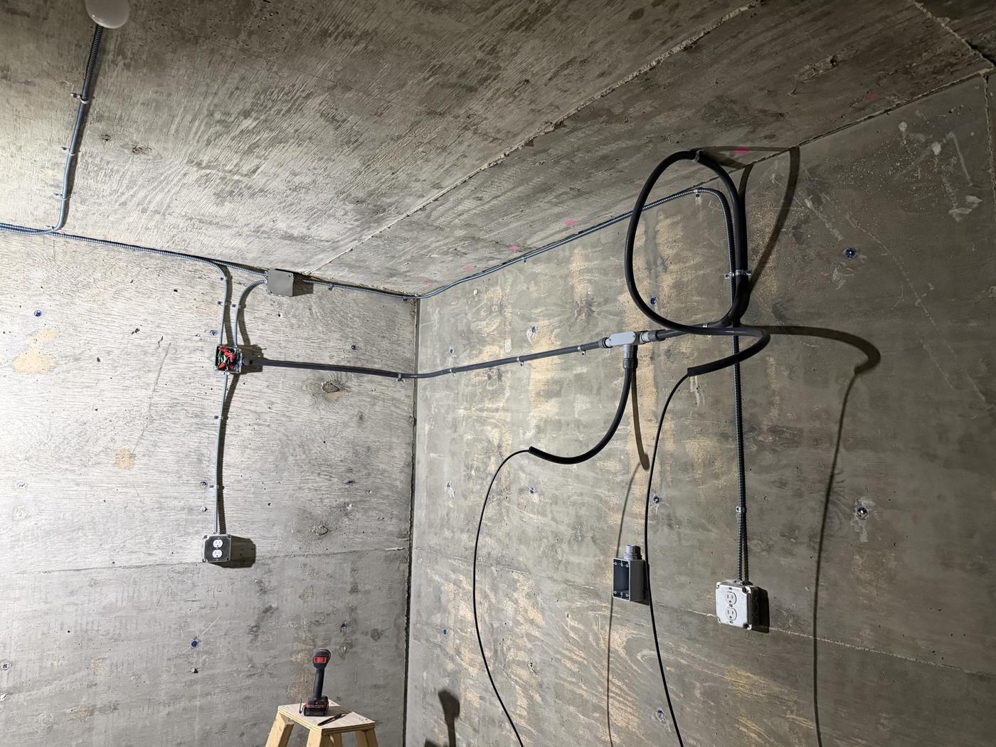 Conduit and data drops